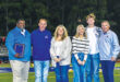 Dew family honored with plaque during halftime